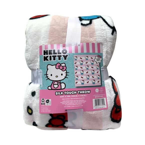 Adult Silk Touch Licensed 60" x 70" Silk Touch Throw - Hello Kitty - Picture 1 of 3